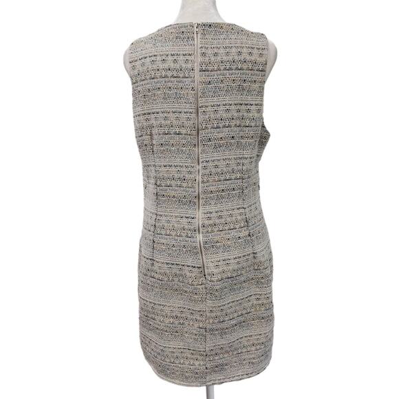 Lavand Herringbone Tweed Silver Dress Large - Picture 3 of 5